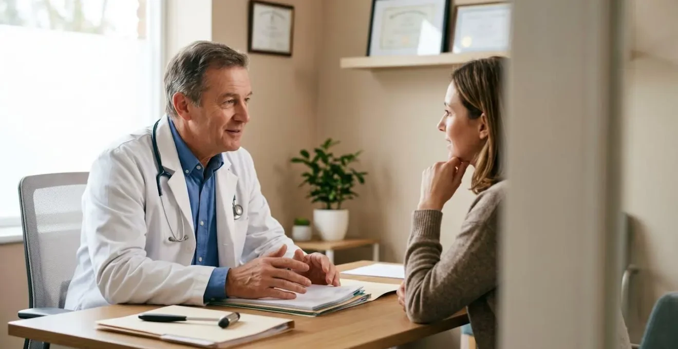 Consultation médicale dans un cabinet de médecin généraliste avec interaction professionnelle