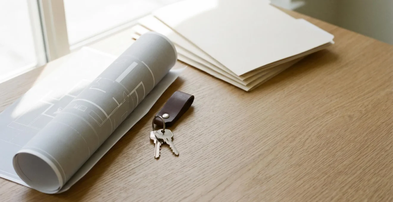 Processus sécurisé d'acquisition immobilière avec documents notariés et protection juridique